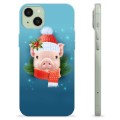 Etui TPU - iPhone 15 Plus - Świąteczna Świnka