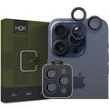 Osłona Obiektywu Aparatu iPhone 15 Pro/15 Pro Max Hofi Camring Pro+ - Granatowy Krawędź