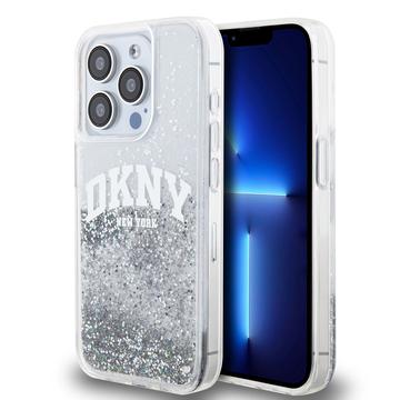 iPhone 15 Pro DKNY Liquid Glitter Arch Logo Case - przezroczysty