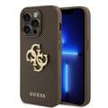 Pokrowiec iPhone 15 Pro Guess Perforated 4G Glitter Logo Case