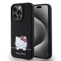 iPhone 15 Pro Hello Kitty Daydreaming Etui z Płynnego Silikonu - Czarny