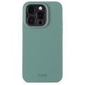 Silikonowe etui Holdit na iPhone'a 15 Pro - Moss Green