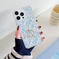 iPhone 15 Pro Max Etui motylkowe z TPU z uchwytem na pierścionek - jasnoniebieskie