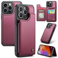 Etui Caseme C22 na karty RFID do iPhone'a 15 Pro Max - czerwone
