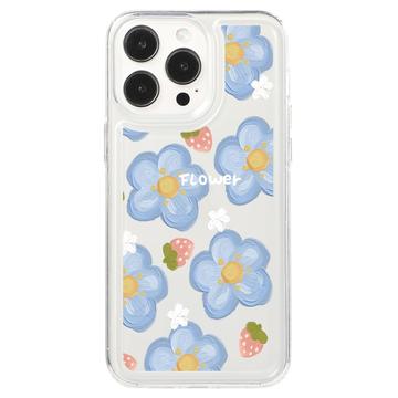 iPhone 15 Pro Max Fashion TPU Etui - Kwiaty / Truskawki