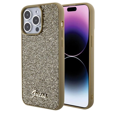 iPhone 15 Pro Max Etui Guess Disco Metal Script Logo