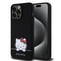 iPhone 15 Pro Max Hello Kitty Daydreaming Etui z Płynnego Silikonu - Czarny
