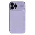 iPhone 15 Pro Max Etui z Płynnego Silikonu z Soczewką Chroniącą Szkło