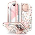 Etui hybrydowe Supcase Cosmo Mag do iPhone'a 15 Pro Max - różowy marmur