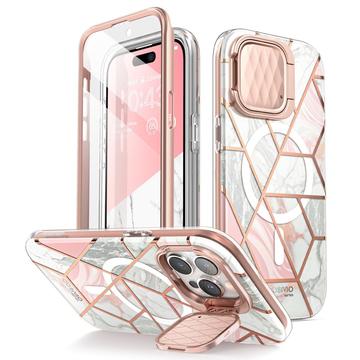 Etui hybrydowe Supcase Cosmo Mag do iPhone\'a 15 Pro Max - różowy marmur