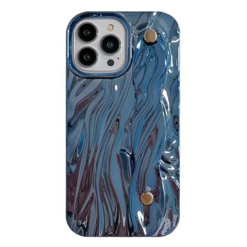 iPhone 15 Pro Max Pomarszczone, galwanizowane etui TPU