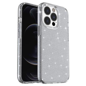 Hybrydowe Etui Stylish Glitter Series - iPhone 15 Pro – Szare