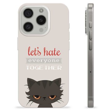Etui TPU - iPhone 15 Pro - Wściekły Kot