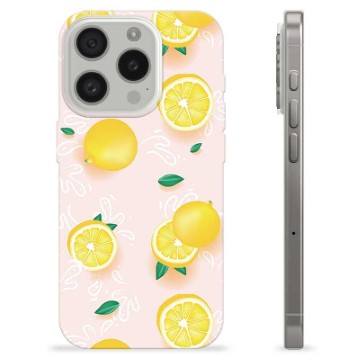 Etui TPU - iPhone 15 Pro - Wzór Cytryny