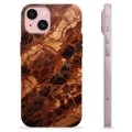 Etui TPU - iPhone 15 - Bursztynowy Marmur