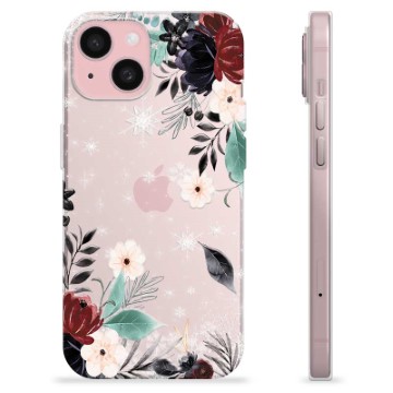 Etui TPU - iPhone 15 - Jesienne Kwiaty