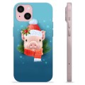 Etui TPU - iPhone 15 - Świąteczna Świnka