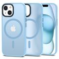 iPhone 15 Etui Tech-Protect Magmat - Kompatybilne z MagSafe - Błękitne / Półprzezroczysty