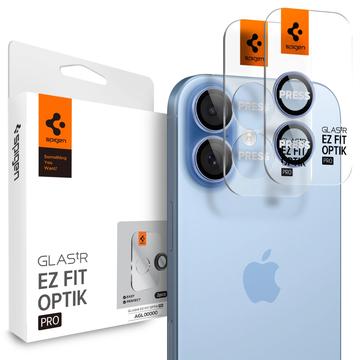 iPhone 16/16 Plus/17 Szkło Hartowane w Obiektywie Spigen Glas.tR Ez Fit Optik Pro - Błękit