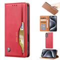 iPhone 16 Etui portfelowe na zestaw kart - czerwone