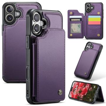 Etui Caseme C22 na karty RFID do iPhone 16 - fioletowe