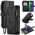 iPhone 16 Wielofunkcyjne Etui-Portfel Caseme C30 - Czarne