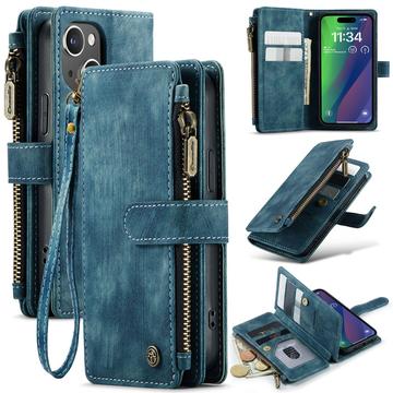 iPhone 16 Wielofunkcyjne Etui-Portfel Caseme C30 - Błękit