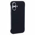 iPhone 16 Bezramkowe Plastikowe Etui - Czarne