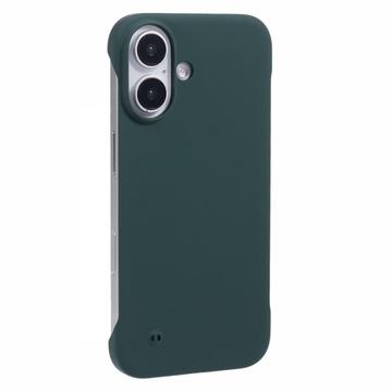 iPhone 16 Bezramkowe Plastikowe Etui - Ciemna Zieleń
