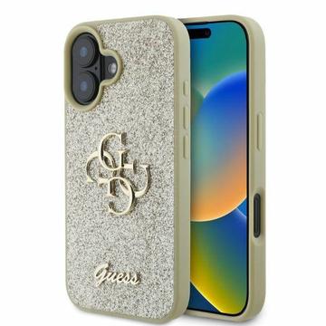 iPhone 16 Etui Guess Fixed Glitter 4G Metal Logo