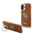 iPhone 16 Guess Grained 4G Logo Obudowa statywu do aparatu fotograficznego
