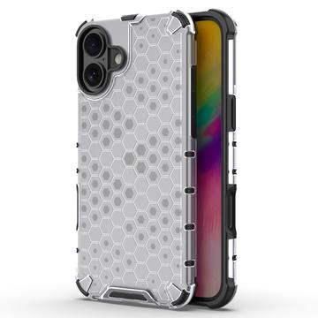 iPhone 16 Hybrydowe Etui Honeycomb Armored - Szary