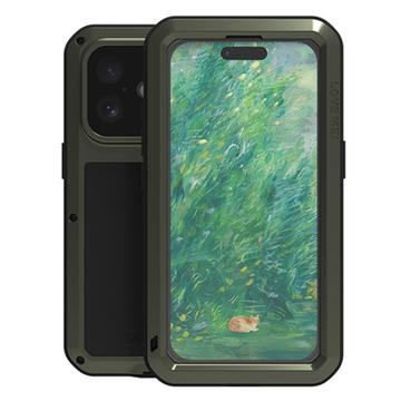 iPhone 16 Hybrydowe Etui Love Mei Powerful - Zieleń