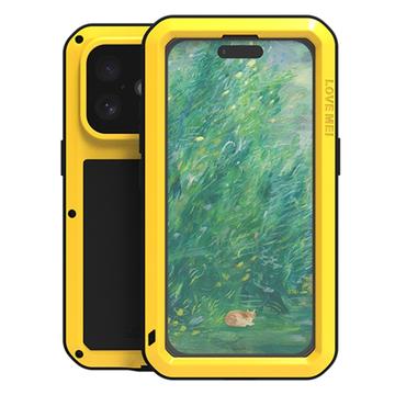 iPhone 16 Hybrydowe Etui Love Mei Powerful - Żółty