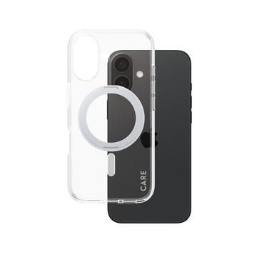 iPhone 16 PanzerGlass Care Kickstand Etui - kompatybilny z MagSafe - srebrny