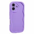 Etui TPU iPhone 16 Plus Candy Color Wavy - fioletowe