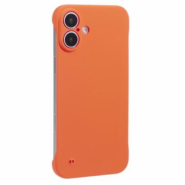 iPhone 16 Plus Bezramkowe Plastikowe Etui - Pomarańcz