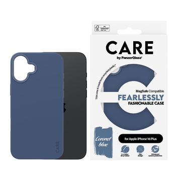 Etui PanzerGlass Care Fearlessly Fashionable na iPhone 16 Plus - kompatybilne z MagSafe - niebieskie