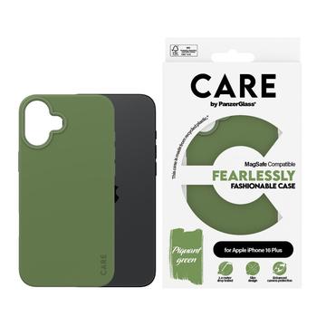 Etui PanzerGlass Care Fearlessly Fashionable na iPhone 16 Plus - kompatybilne z MagSafe - zielone