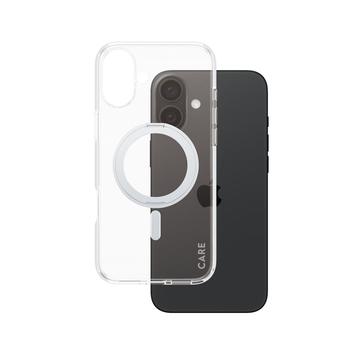 iPhone 16 Plus PanzerGlass Care Kickstand Etui - kompatybilny z MagSafe - srebrny
