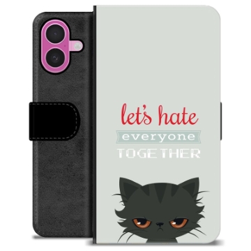 Etui Portfel Premium - iPhone 16 Plus - Wściekły Kot