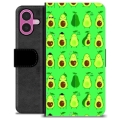 Etui Portfel Premium - iPhone 16 Plus - Wzór Awokado