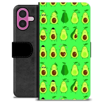 Etui Portfel Premium - iPhone 16 Plus - Wzór Awokado