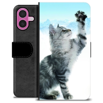 Etui Portfel Premium - iPhone 16 Plus - Kot