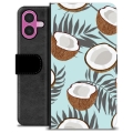 Etui Portfel Premium - iPhone 16 Plus - Kokos