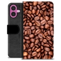 Etui Portfel Premium - iPhone 16 Plus - Ziarna Kawy
