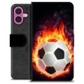 Etui Portfel Premium - iPhone 16 Plus - Piłka w Ogniu