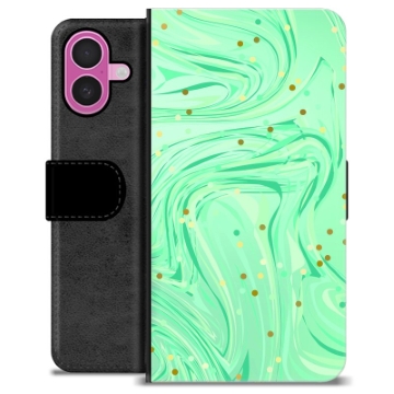 Etui Portfel Premium - iPhone 16 Plus - Zielona Mięta