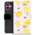Etui Portfel Premium - iPhone 16 Plus - Wzór Cytryny
