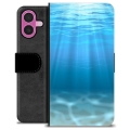 Etui Portfel Premium - iPhone 16 Plus - Morze